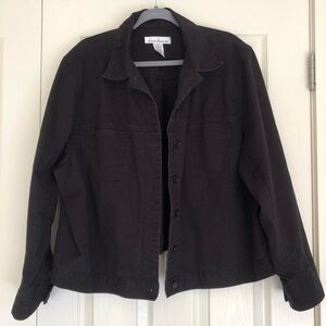 Jones New York Sport Cotton Button Down Jacket